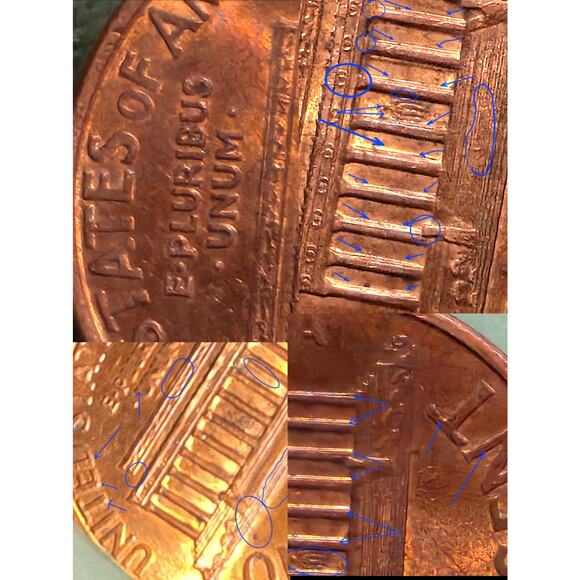 1993D Lincoln Cent Doubled Double Die Ear Xtra VDB Phantom Images Die Clash READ - Picture 3 of 10